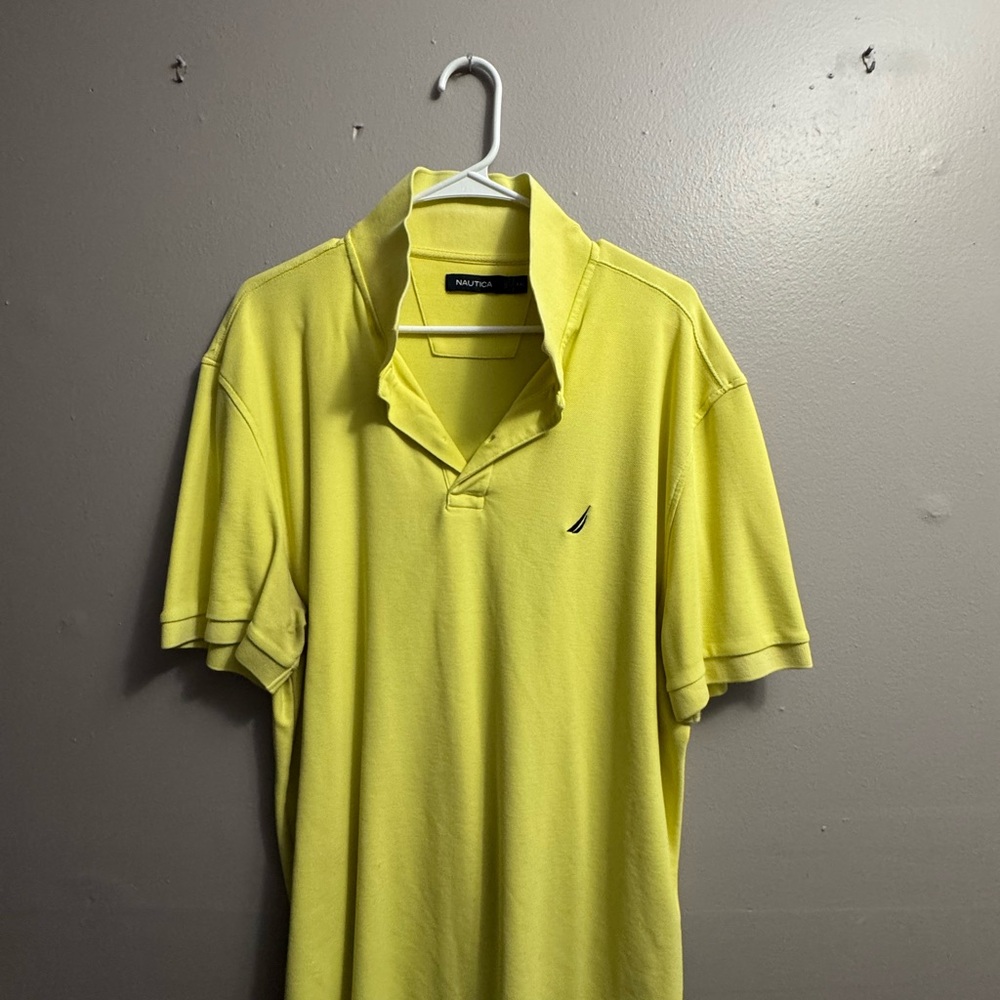 Nautica Men's Bright Yellow Polo Shirt
